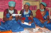 Co-operation between UNICEF and Women on Wings in sanitary napkins business