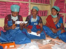 Co-operation between UNICEF and Women on Wings in sanitary napkins business