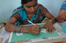 Successful stencil workshop by RangSutra in Varanasi