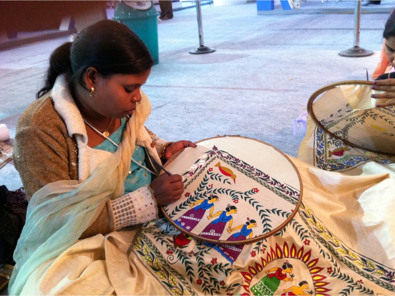 Fieldvisit, presentatie aan MT, beurs in Delhi, evaluatie Fabindia en naar huis