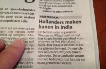 Leidsch Dagblad: Hollanders maken banen in India