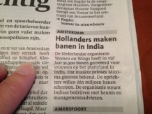 Leidsch Dagblad: Hollanders maken banen in India