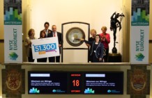 Women on Wings sounds the stock exchange bell
