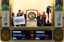 Women on Wings sounds the stock exchange bell