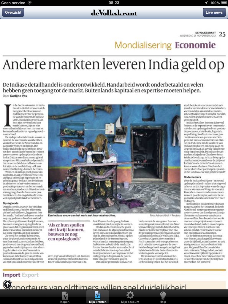 Volkskrant: Andere markten leveren India geld op