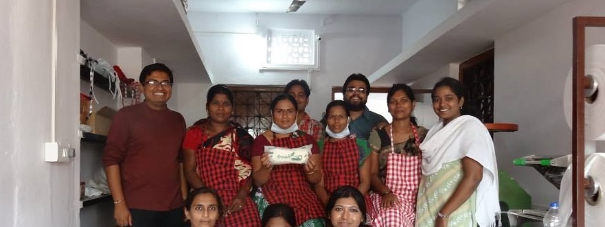Sanitary pads production unit up and running