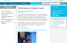 MVO Nederland website: 100.000 banen voor Indiase vrouwen