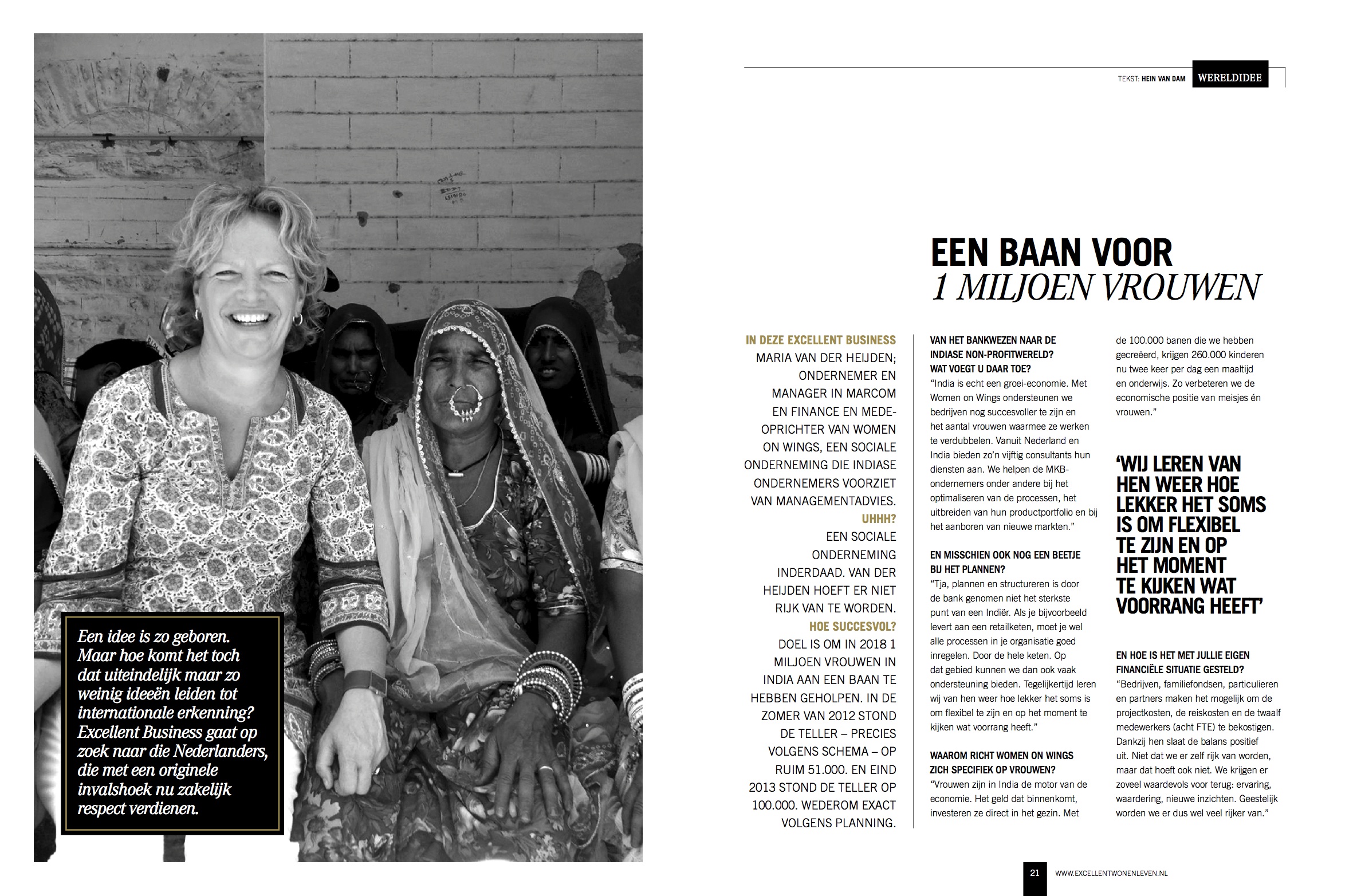 Excellent Business – Wereldidee: een baan voor 1 miljoen vrouwen