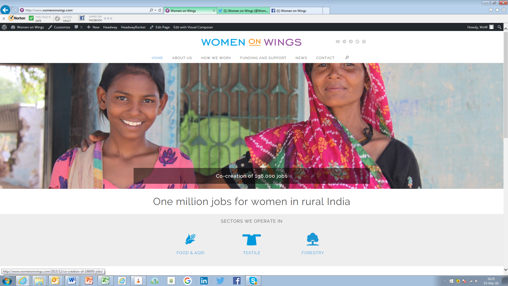 New website for Women on Wings