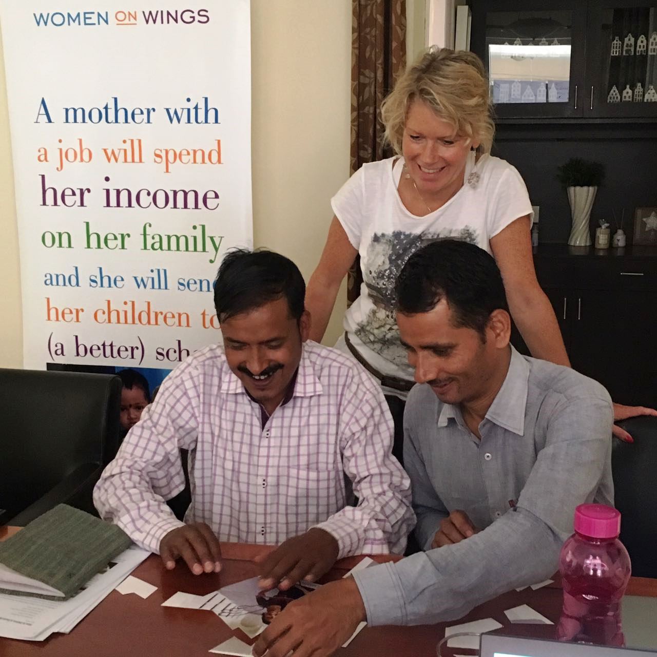 Sales workshop for four Women on Wings partners