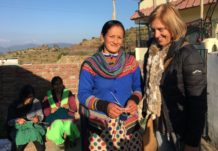 Knitting provides additional income for women in the Himalayas