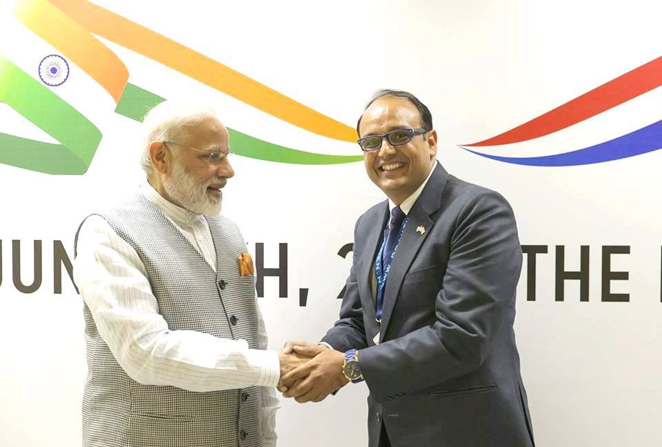 Women on Wings Director Vikas Chaturvedi meets Prime Minister Narendra Modi