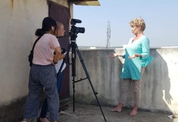 RTL News films at Women on Wings partner