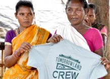 Organic T-shirts from Women on Wings’ partner GVK for Tomorrowland