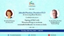 Partnership with FICCI FLO features in Indian press