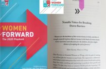 Women on Wings’ co-founder Ellen Tacoma in BPeace Women Forward 2020 playbook