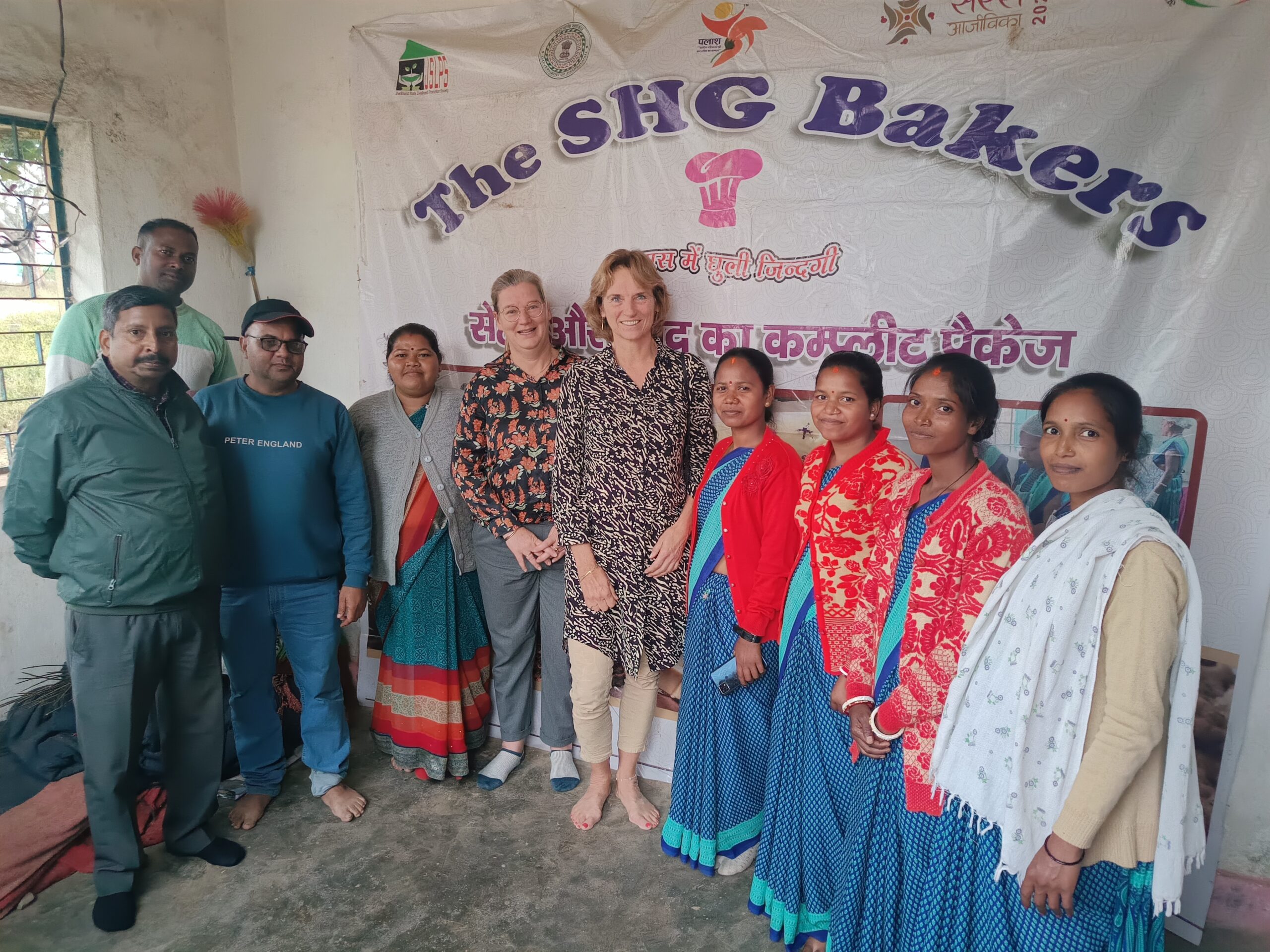 Women who run a Palash bakery unit