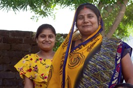 Suneeta with her daughter
